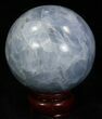 Polished Blue Calcite Sphere #32131-2